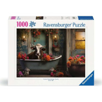 RAVENSBURGER Puzzle Kráva ve vaně 1000 dílků