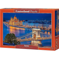 CASTORLAND Puzzle Noční Budapešť 500 dílků