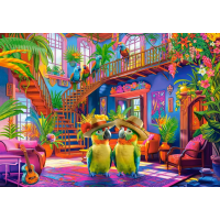 CASTORLAND Puzzle Papoušci v ráji 500 dílků