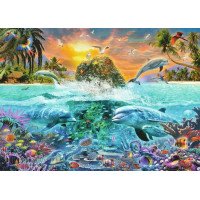 RAVENSBURGER Puzzle Podmořský ostrov 1000 dílků