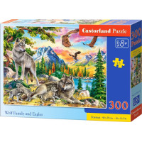 CASTORLAND Puzzle Rodina vlků a orli 300 dílků