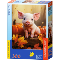 CASTORLAND Puzzle Roztomilé prasátko 300 dílků
