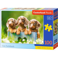CASTORLAND Puzzle Roztomilí jezevčíci 100 dílků