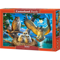 CASTORLAND Puzzle Soví rodina 500 dílků