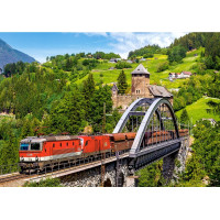 CASTORLAND Puzzle Vlak na mostě 500 dílků