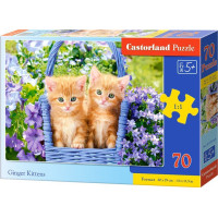 CASTORLAND Puzzle Zrzavá koťata 70 dílků