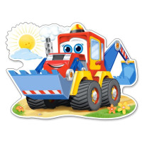 CASTORLAND Puzzle Veselý bagr MAXI 12 dílků