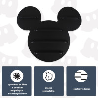 Dětská polička Mickey Mouse - černá