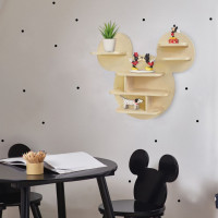 Dětská polička Mickey Mouse - přírodní