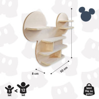 Dětská polička Mickey Mouse - přírodní