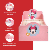 Dětská postel Disney Minnie Mouse - 140x70 cm
