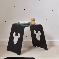 Dětská stolička s výřezem Mickey Mouse - černá