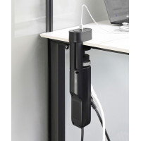 Solight 3z + USB A+C přenosné stolní zásuvky, 2m, černá, USB rychlonabíječka 20W PD