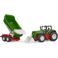 Bruder Traktor ROADMAX s čelním nakladačem a vozem