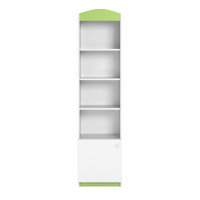 Regál BABY DREAMS 46 cm - bílý/zelený