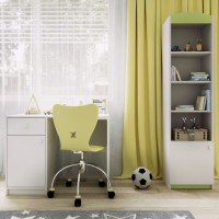 Regál BABY DREAMS 46 cm - bílý/zelený