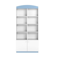 Regál BABY DREAMS 90 cm - bílý/modrý
