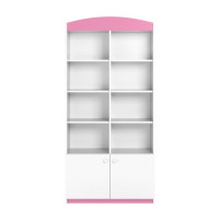 Regál BABY DREAMS 90 cm - bílý/růžový