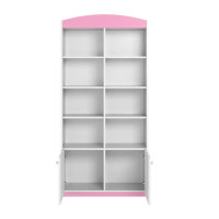 Regál BABY DREAMS 90 cm - bílý/růžový