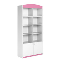 Regál BABY DREAMS 90 cm - bílý/růžový
