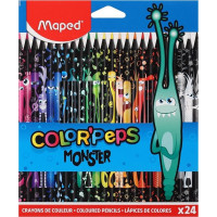 MAPED Pastelky trojboké Color'Peps Monster 24 ks