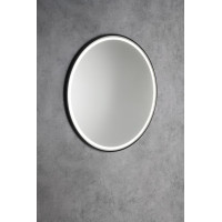 Sapho KADRIS kulaté zrcadlo s LED osvětlením ø 80cm, černá mat KD080