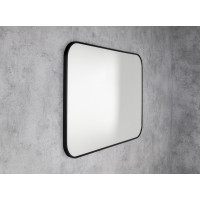 Sapho AROWANA zrcadlo v rámu 100x70cm, černá mat AWB1070