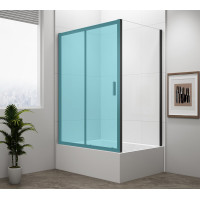 Polysan DEEP BLACK boční stěna 900x1650mm, čiré sklo MD3316B