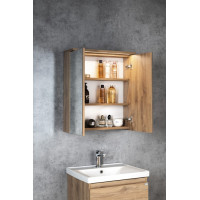 Aqualine KAWA STRIP galerka s LED osvětlením 60x70x22cm, dub emporio WGL36S