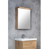 Aqualine KAWA STRIP galerka s LED osvětlením 50x70x22cm, dub emporio WGL35S
