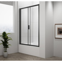 Polysan DEEP BLACK sprchové dveře 1200x1650mm, čiré sklo MD1216B