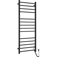 Sapho ESKINADO elektrický sušák ručníků, hranatý, 600x1500 mm, 130 W, černá ER450BV