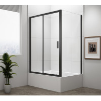 Polysan DEEP BLACK boční stěna 900x1650mm, čiré sklo MD3316B