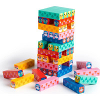 Mudpuppy Dřevěná hra Jenga Zvířata v přírodě