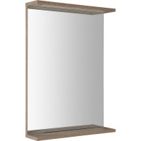 Aqualine KORIN STRIP zrcadlo s LED osvětlením 50x70x12cm, dub platin KO995S