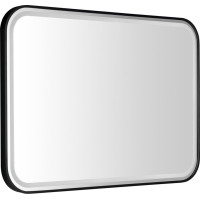 Sapho CETIS zrcadlo s LED osvětlením 100x70cm, černá mat CT100