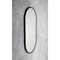 Sapho AROWANA oválné zrcadlo v rámu 45x90cm, černá mat AWB4590