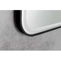 Sapho CETIS zrcadlo s LED osvětlením 100x70cm, černá mat CT100
