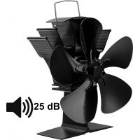 Krbový ventilátor KAMEN - 5lopatkový - černý