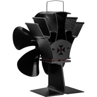 Krbový ventilátor KAMEN - 5lopatkový - černý