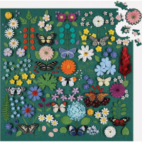 Galison Puzzle Motýlí botanická zahrada 500 dílků