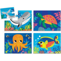 Mudpuppy Puzzle Oceán sada 4 v 1