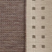 Oboustranný běhoun NEEDLE Dots - hnědý