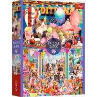 TREFL Puzzle Chlupatí přátelé 2x500 dílků