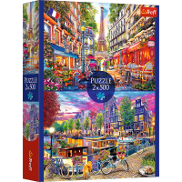 TREFL Puzzle Evropská města 2x500 dílků