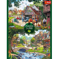 TREFL Puzzle Idylický život 2x500 dílků