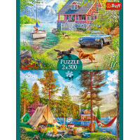 TREFL Puzzle Letní relax 2x500 dílků