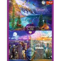 TREFL Puzzle Cesta po Americe 2x500 dílků
