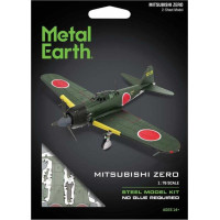 METAL EARTH 3D puzzle Mitsubishi Zero (barevný)