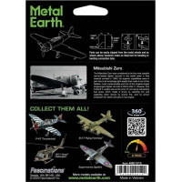 METAL EARTH 3D puzzle Mitsubishi Zero (barevný)